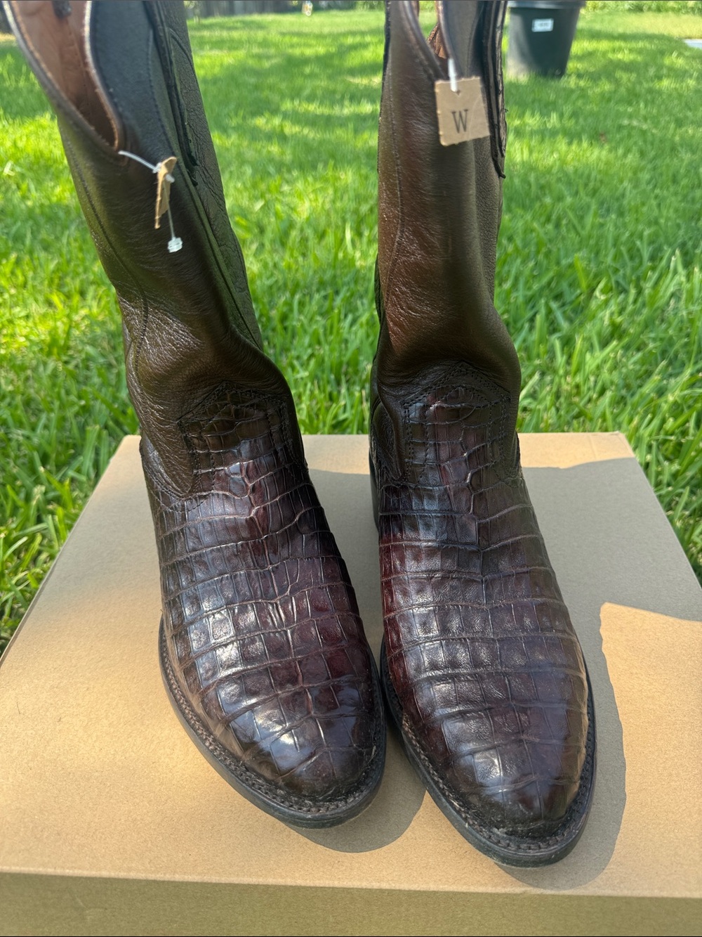 Men’s Cody James Black 1978® Men's Chapman Exotic Caiman Belly Western Boots